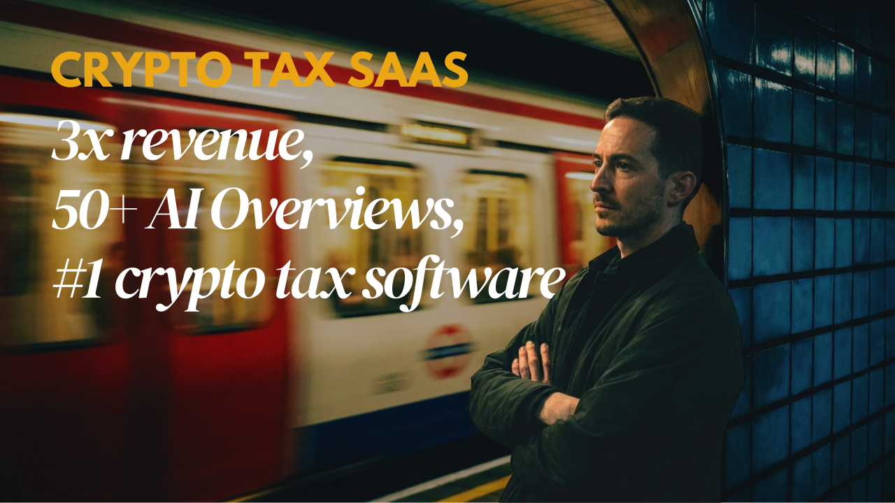 #1 in Google and 50+ AI Overviews for crypto tax software in under 6 months canvas preview